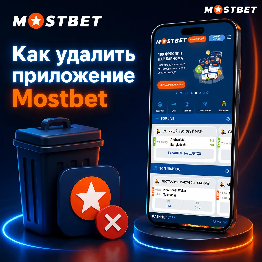 Инструкция по удалению приложения Mostbet на Android и iOS