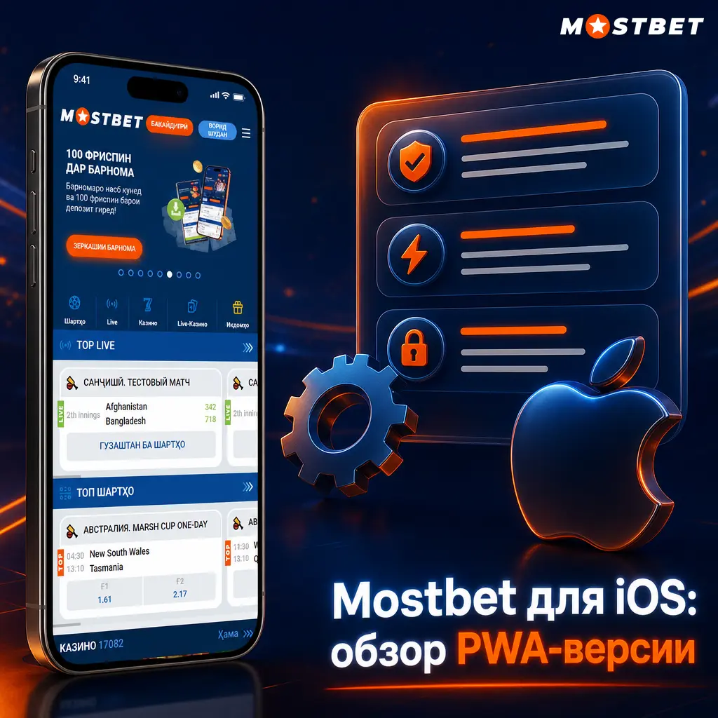 Mostbet PWA для iOS: установка через Safari, обзор характеристик и требований версии iOS 13+
